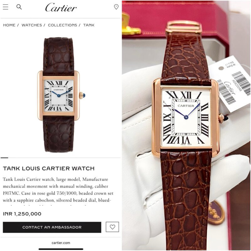 CARTIER TANK LOUIS UA Grade