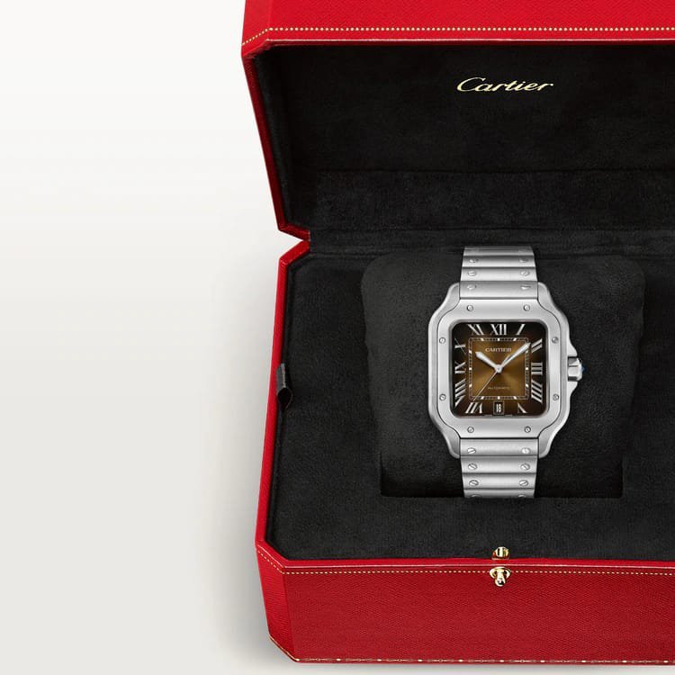 CARTIER DE SANTOSH SUNRAY DIAL AUTOMATIC
