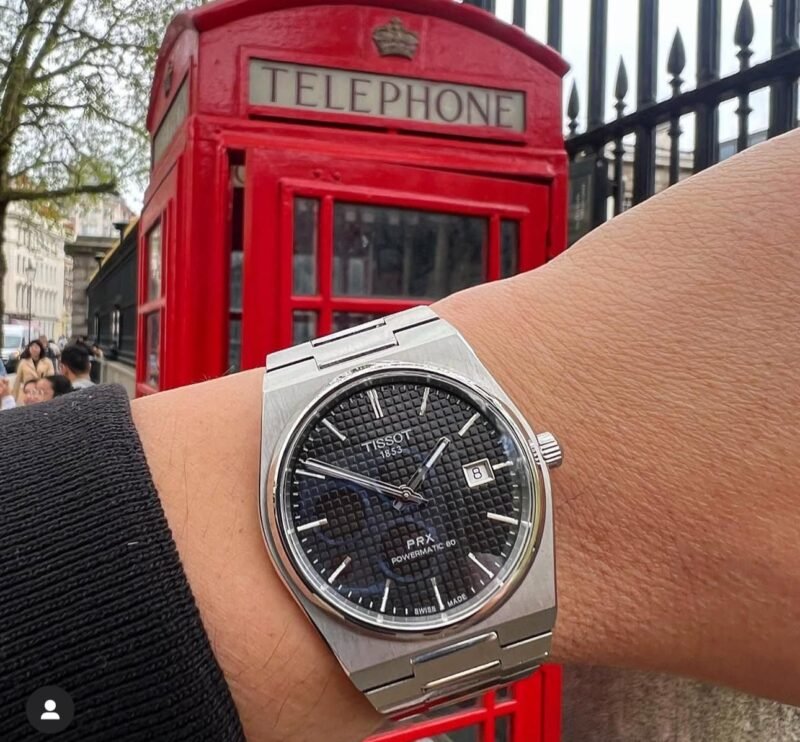 TISSOT PRX AUTOMATIC LIGHT BLUE DIAL