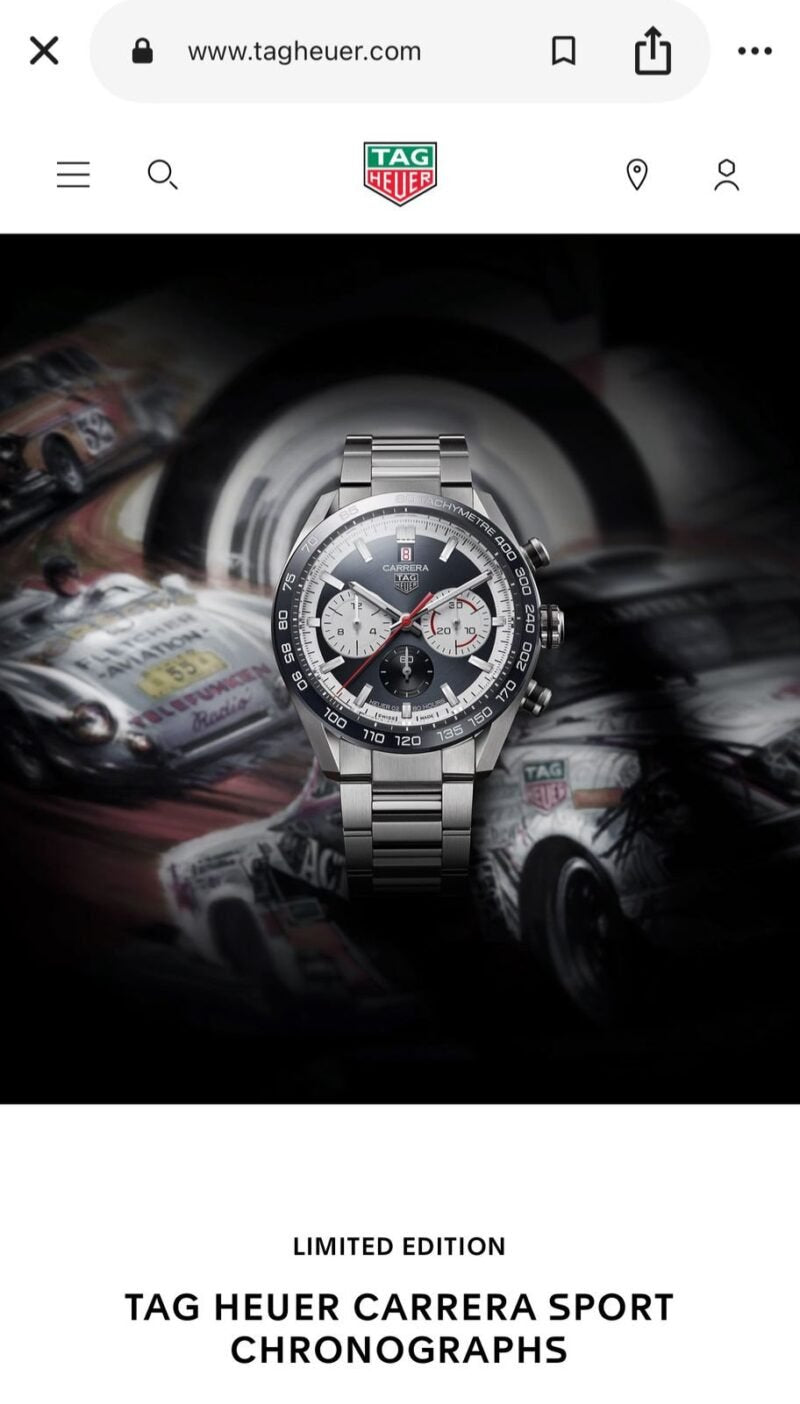 TAG HEUER BLACK DIAL UA Grade