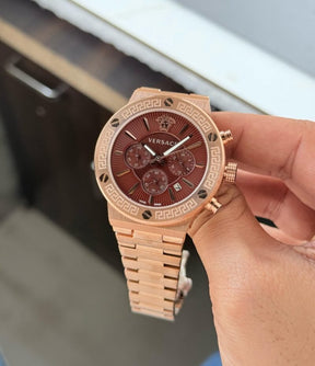 Versace Greca Rose gold