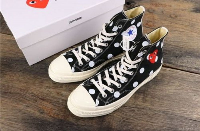 all star comme des gar ons play x chuck 70 high top sneakers Sale
