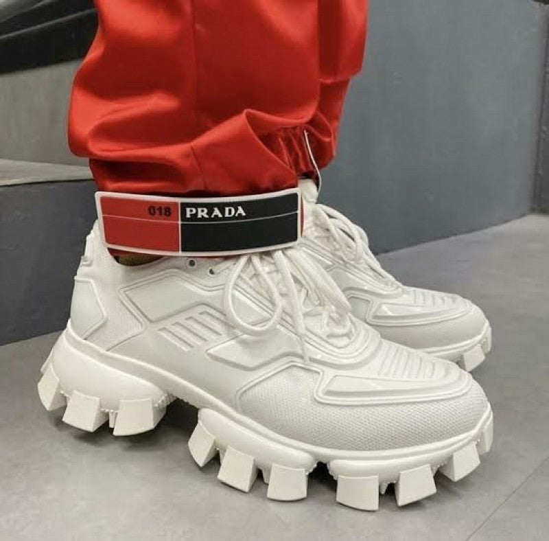 Pradaa cloudbust thunder sneakers white