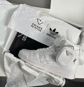 Prad a adidas Forum HIGH Re Nylon White
