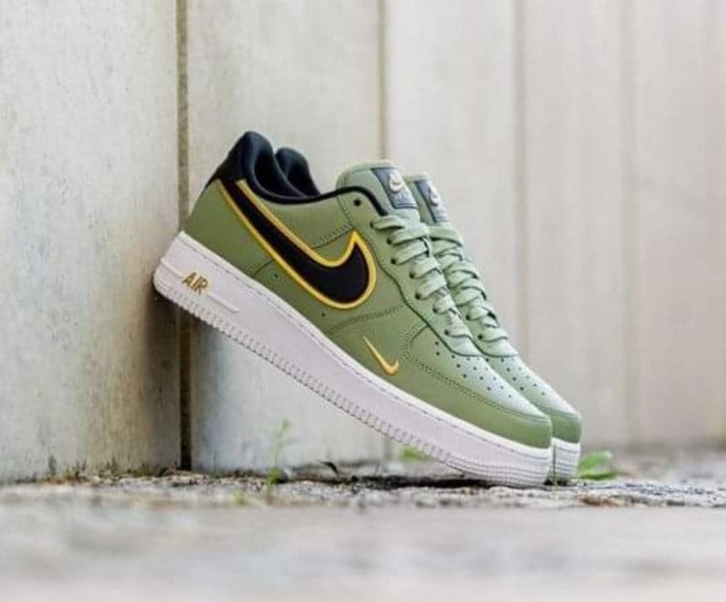 Airforce 1 low 07 olive green gold mini swoosh fix