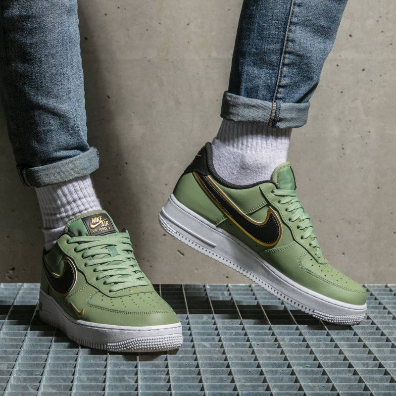 Airforce 1 low 07 olive green gold mini swoosh fix