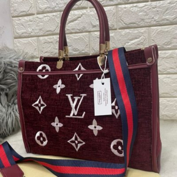 LOUIS VUITTON TOTE  SLING RED Bag (LV 690)