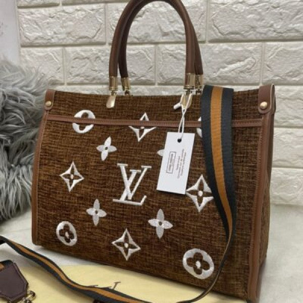 LOUIS VUITTON TOTE  SLING BROWN Bag (LV 695)