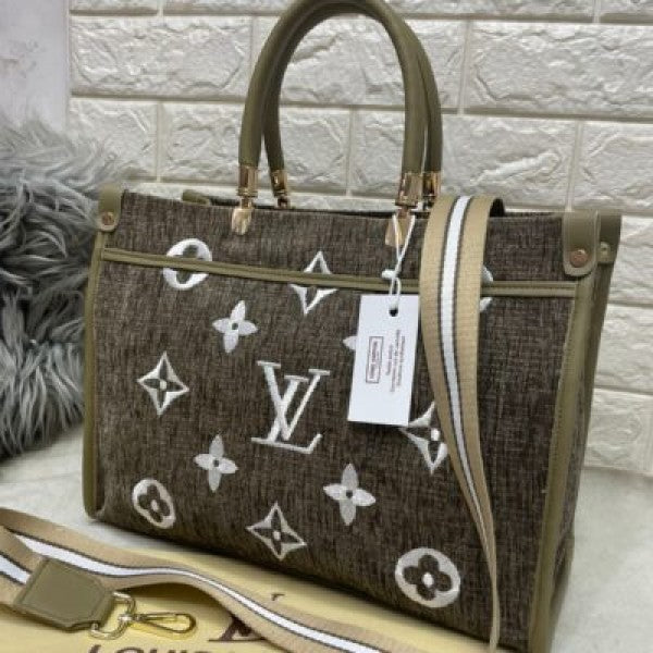 LOUIS VUITTON TOTE  SLING LIGHT GREAY Bag (LV 696)