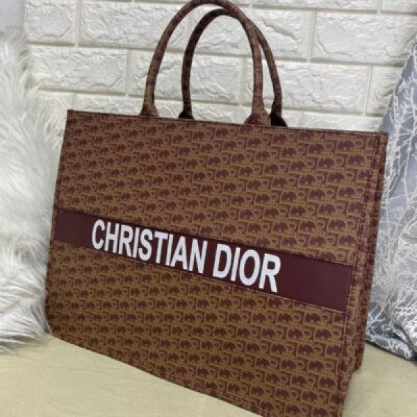 Christia  n  tote brown bag (cd 704)
