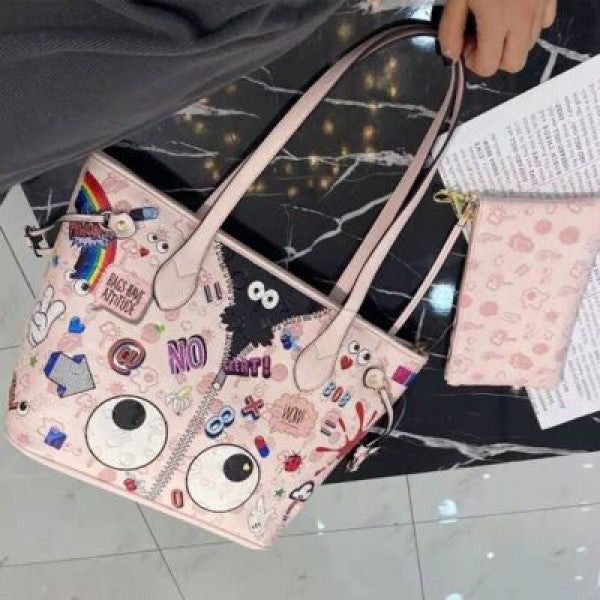 EYE THEME GRAFFITI MOMMY PINK Bag (ET 751)
