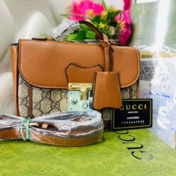 gucc  i  padlock brown bag (gg 829)