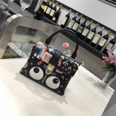 EYE THEME SHOULDER BLACK BAG (ET 833)