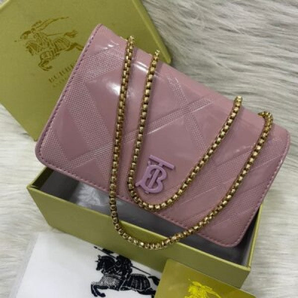 BURBERRY FALP PURPUL WITH BOX BAG (BB 879)