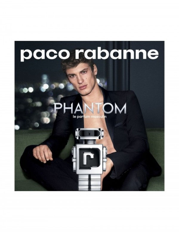 PACO RABANNE PHANTOM SILVER THE NEW FRAGRANCE FOR MEN