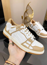 amirii skeleton low gold white sneaker fix