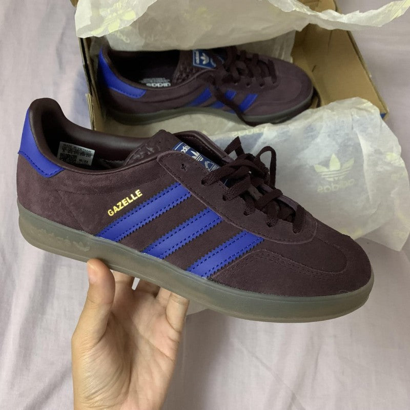 gazelle indoor maroon blue 10 superstar campus tan gum brown