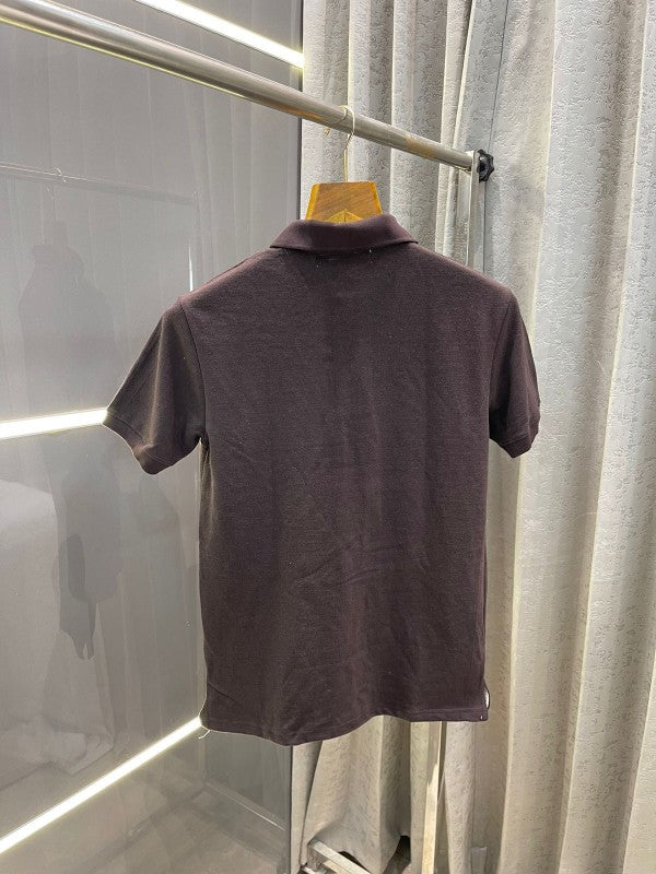 CLAVIN KLEIN COFFEE PRINTED PREMIUM POLO T-SHIRT WITH BRAND BOX ND CARRY BAG