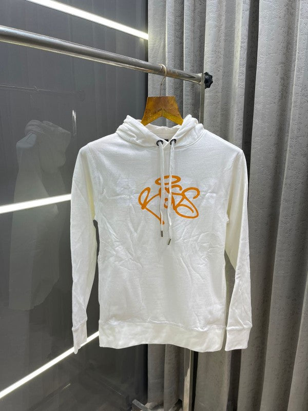 Big sale BOSS WHITE PRINTED PREMIUM HOODIE