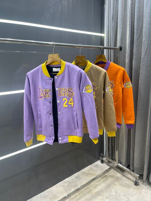Big sale LAKERS BROWN EMBOSSED PRINT PREMIUM JACKET
