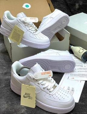 Nikee Airforce 1 white pure leather ua quality