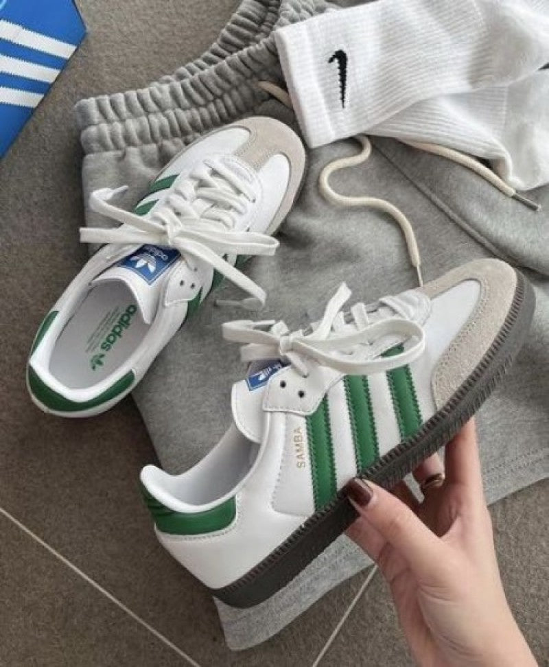 Adidas Samba White Green Men Sneakers Fixx