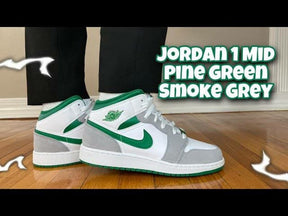 Air Jordan 1 Mid SE Grey Pine Green