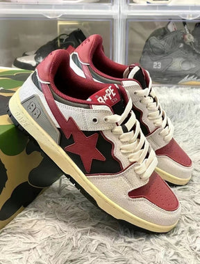 Bape Sk8 Sta Red Grey Black and grey are classic