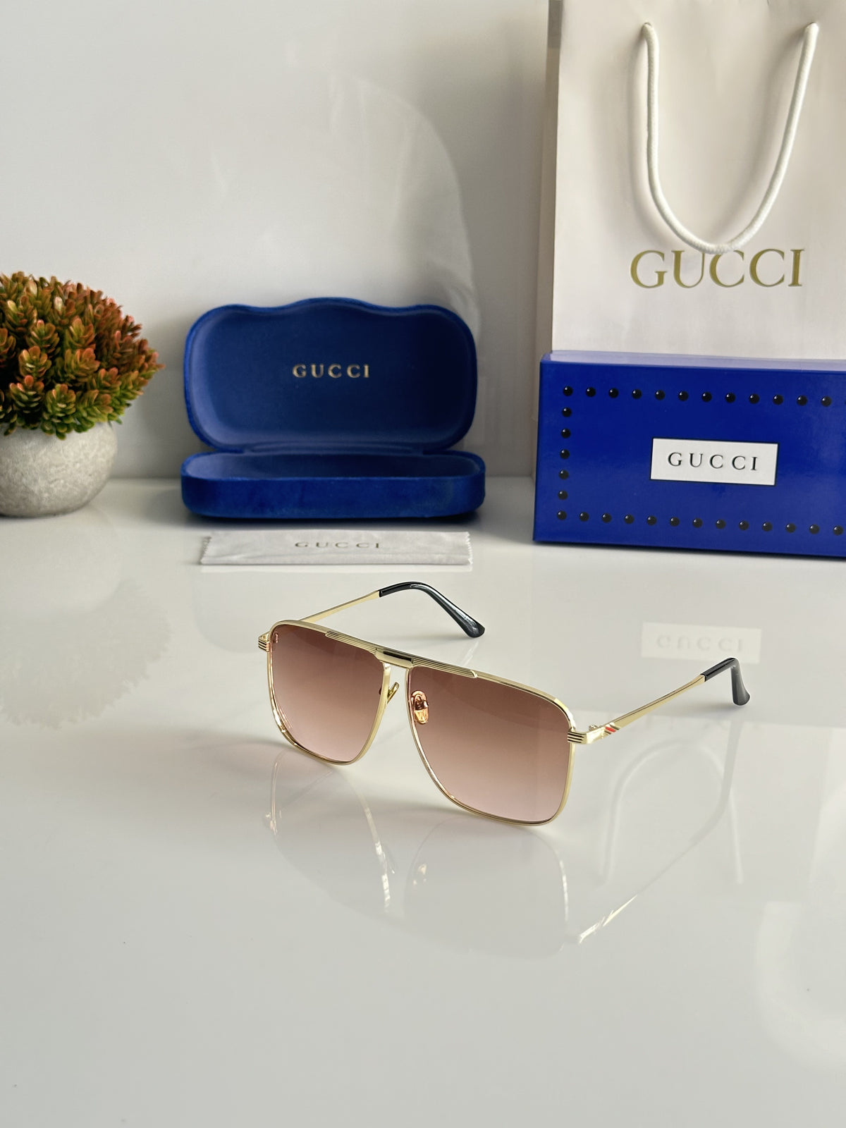 Gucci 0840 Gold Brown Candy