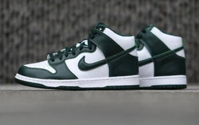 sb dunk high spartan green fix