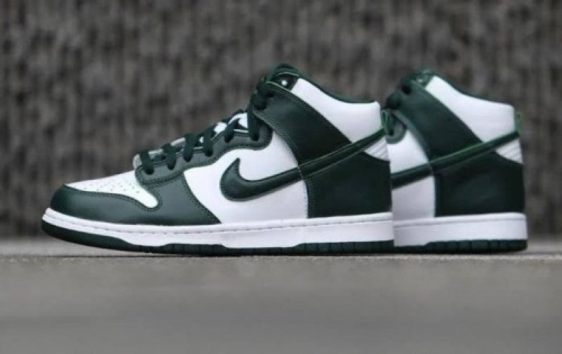 sb dunk high spartan green fix