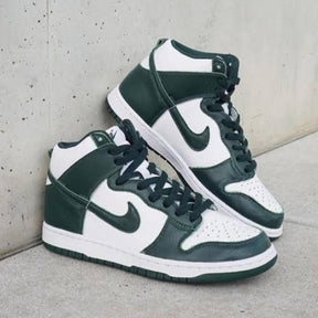 sb dunk high spartan green fix