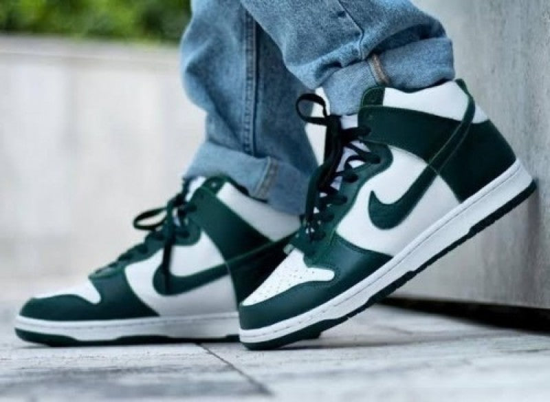 sb dunk high spartan green fix