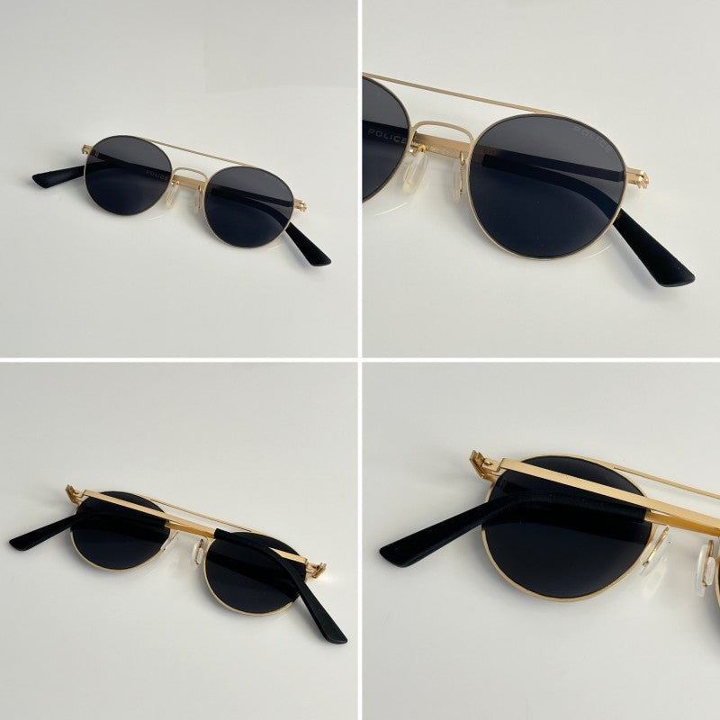 Police 011 Gold Black