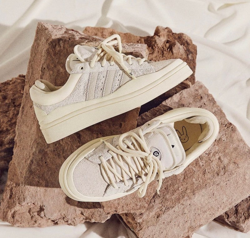 Adidasss campus moon x bad bunny cloud white