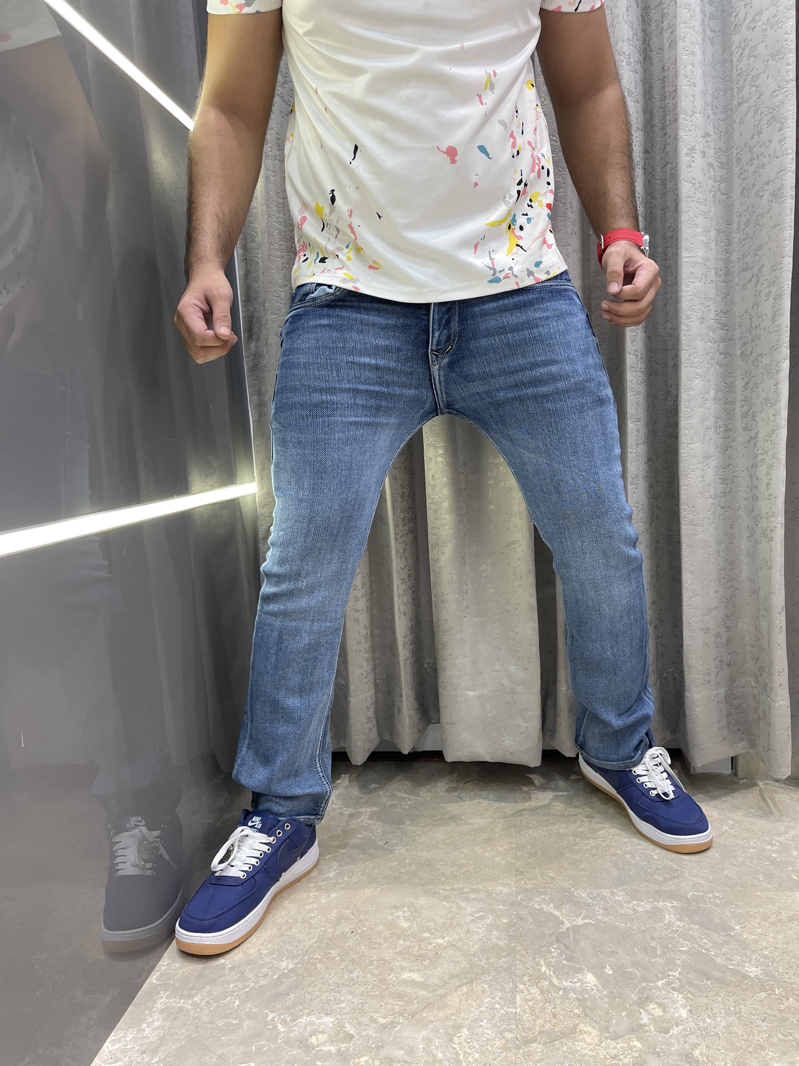 Big sale LOUIS VUITTO N MID BLUE MONOGRAM PRITN PREMIUM DENIM