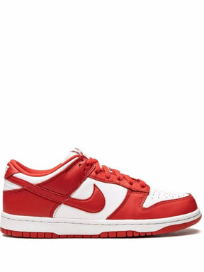 Nikee dunk low nature white gym red
