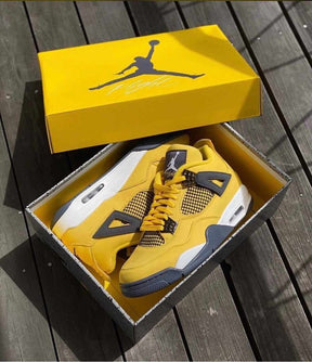 Air Jordan Retro 4 Lighting Yellow Semi UA Sale