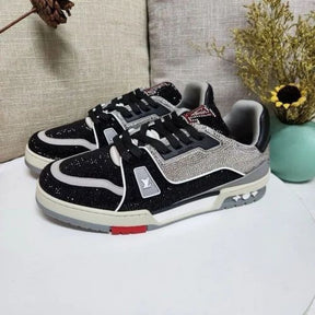 Louis Vuitto n Trainer Crystal Black Red Sale