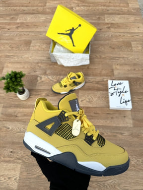 Air Jordan Retro 4 Lighting Yellow Semi UA Sale