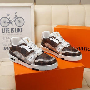 Louis Vuitton Trainer Brown Checkered Sale