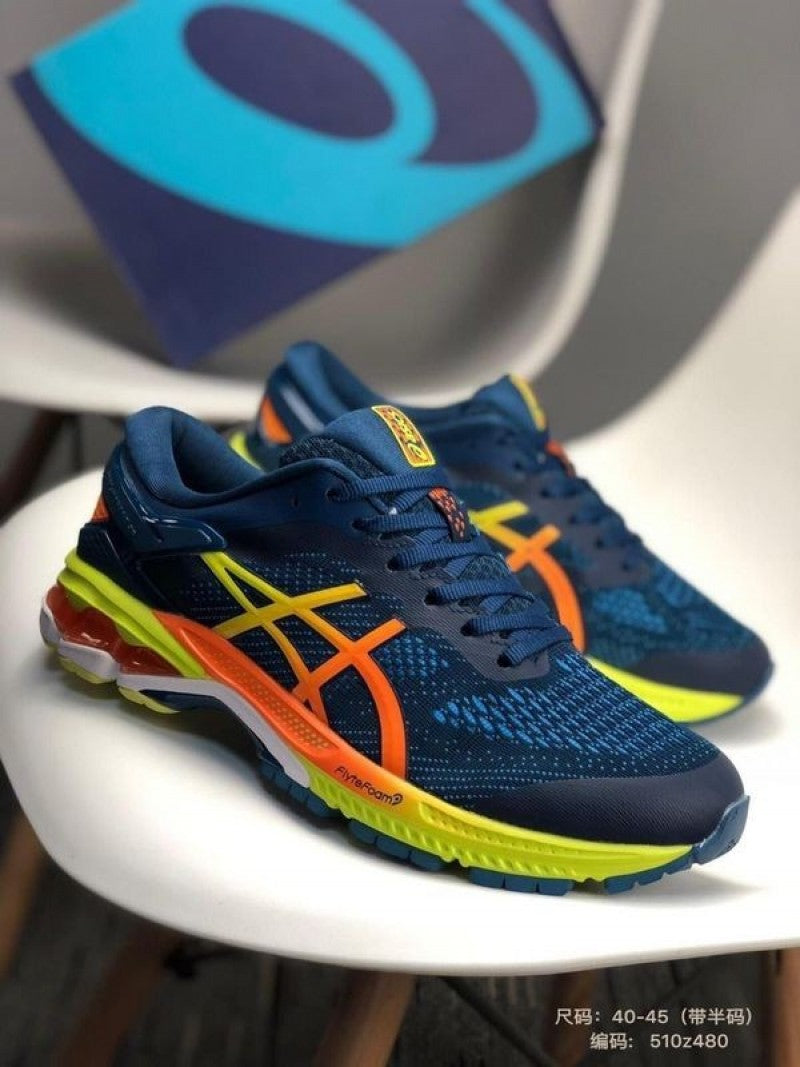 Asicss Gel Kayano 26 Blue Yellow sale