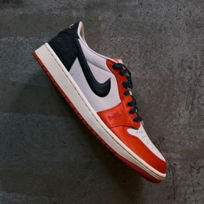 Air Jordan 1 Low x Trophy Room Sail and Varsity Red Fix