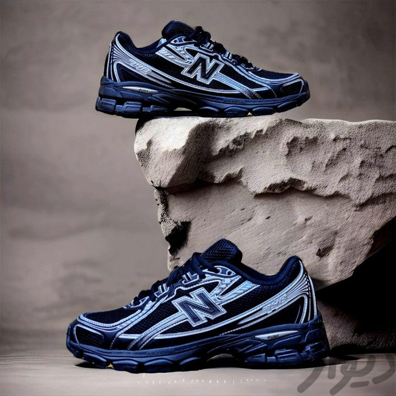 New Balance 740 Black Silver Running Shoes 143
