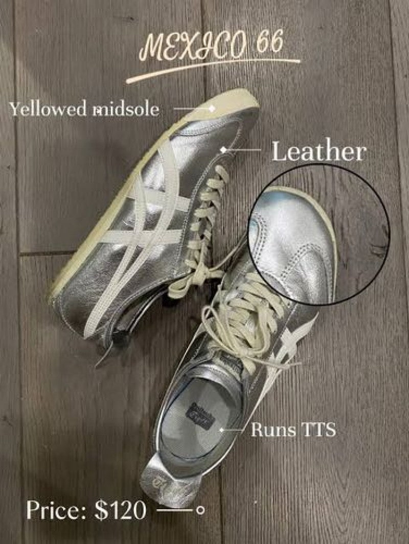 ONITSUKA TIGER MAXICO 66 silver sale