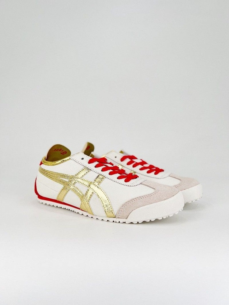Onitsuka Tiger Mexico White Gold Red sale