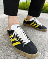 adida x guc gazelle black yellow