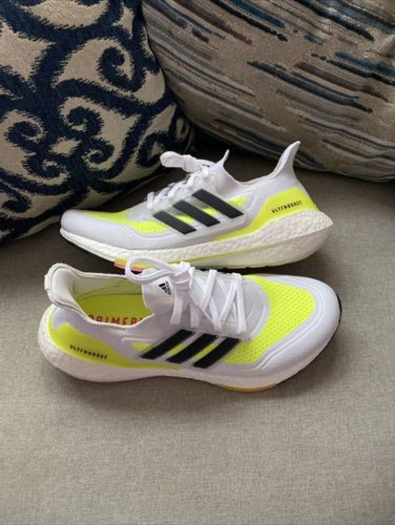 S ultraboost 21 white neon ms dhoni edition