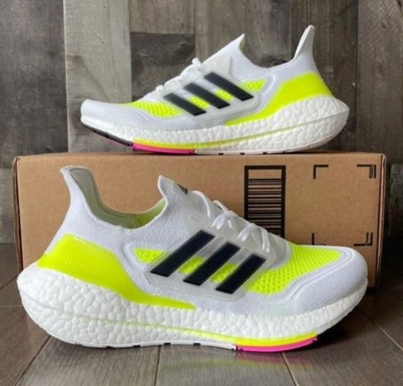 S ultraboost 21 white neon ms dhoni edition