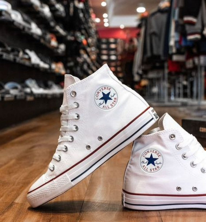 Converse all star long full white